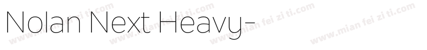 Nolan Next Heavy字体转换